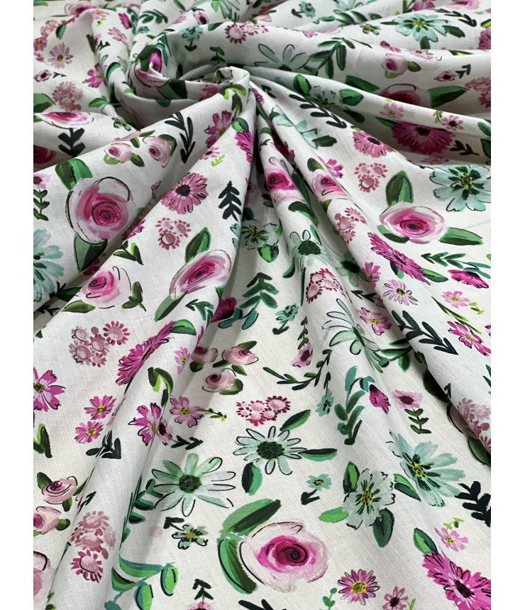 Jacobean Buds Fabric